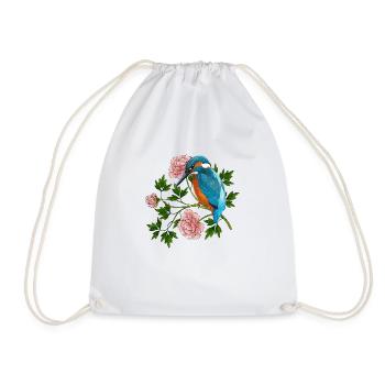 Bunter Vogel - Turnbeutel - Weiß - Vorne