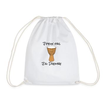 J'peux pas j'ai Djembe - Sac de sport léger - blanc - Devant