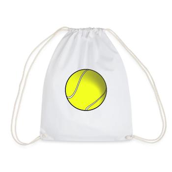 Tennisball - Turnbeutel - Weiß - Vorne