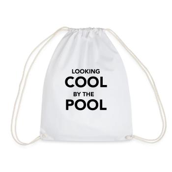 cool by the pool - Turnbeutel - Weiß - Vorne