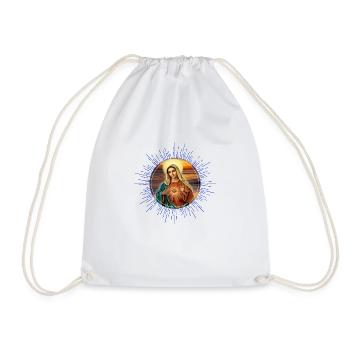 Maria Madonna - Drawstring Bag - white - Front