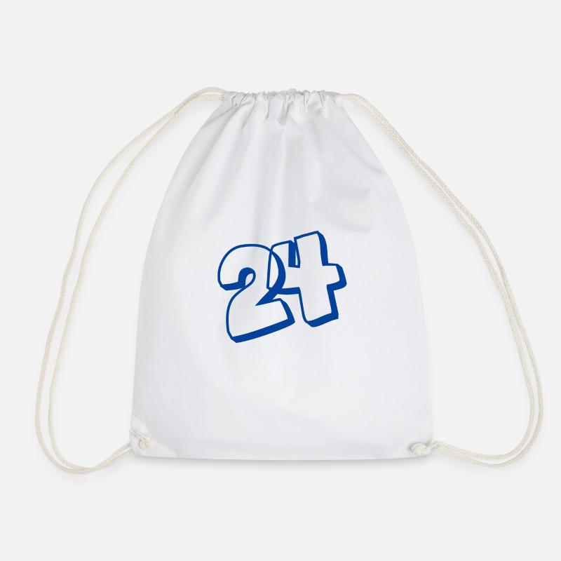 24. Geburtstag - Turnbeutel - Weiß