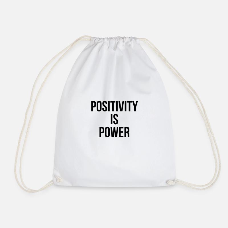 Positivity is power - Turnbeutel - Weiß