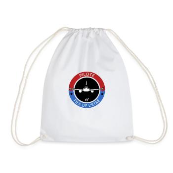 Cadeau pour Pilote d´avion et fier de l´être - Sac de sport léger - blanc - Devant
