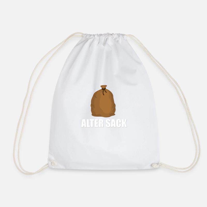 Alter Sack Geschenk lustig - Turnbeutel - Weiß
