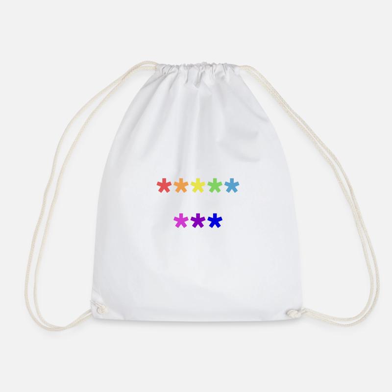 Anti pis lgbt+ - Drawstring Bag - white