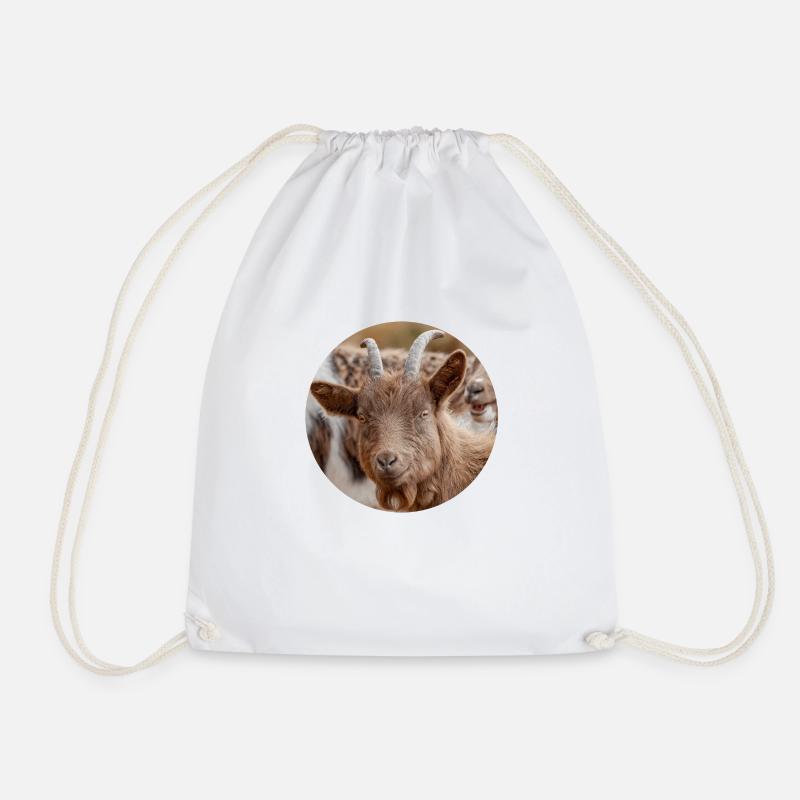 Chèvre heureuse - Sac de sport léger - blanc
