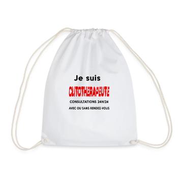 Je suis clitothérapeute - Sac de sport léger - blanc - Devant