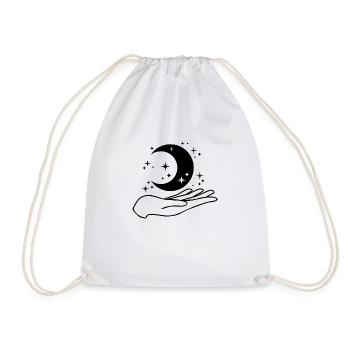 Holding The Night Sky - Drawstring Bag - white - Front