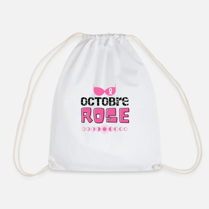 Rosa Oktober Kampf gegen Brustkrebs - Turnbeutel - Weiß