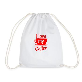Ich liebe meinen Kaffee - Turnbeutel - Weiß - Vorne