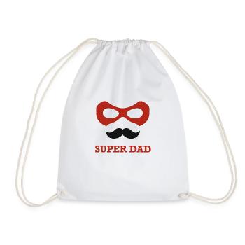 Super Papa, Papa des Jahres - Turnbeutel - Weiß - Vorne