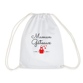 Maman gâteaux Idée cadeau original - Sac de sport léger - blanc - Devant