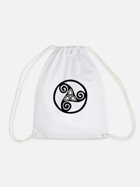 Trisquel - Drawstring Bag - white