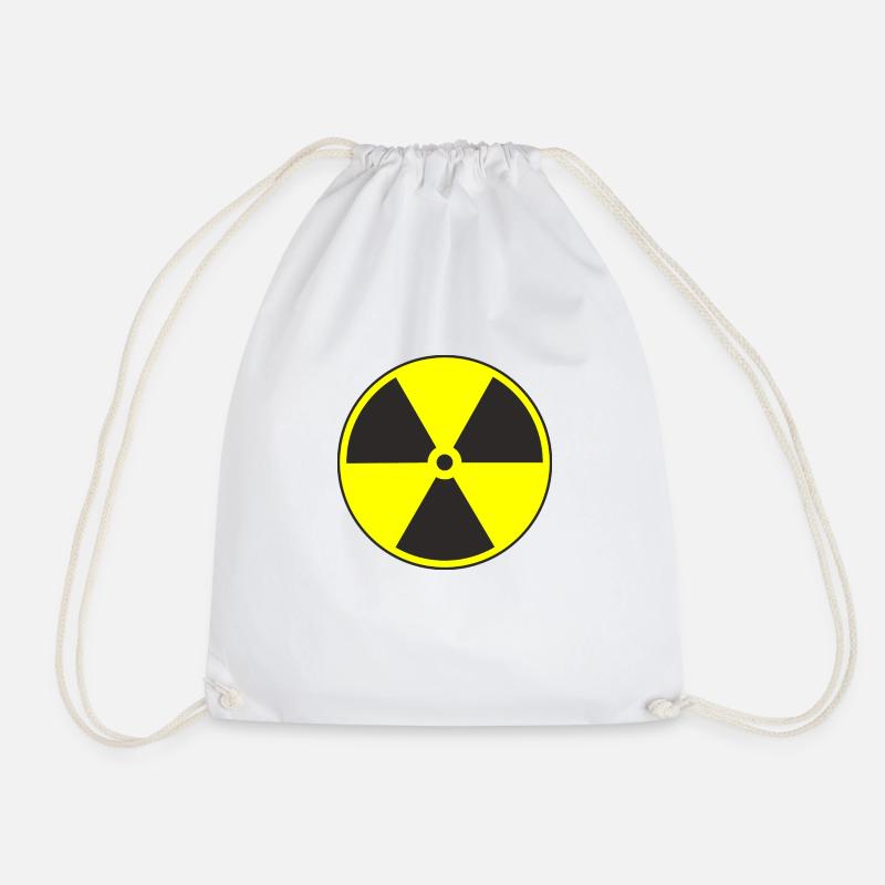 Radioactive - Drawstring Bag - white