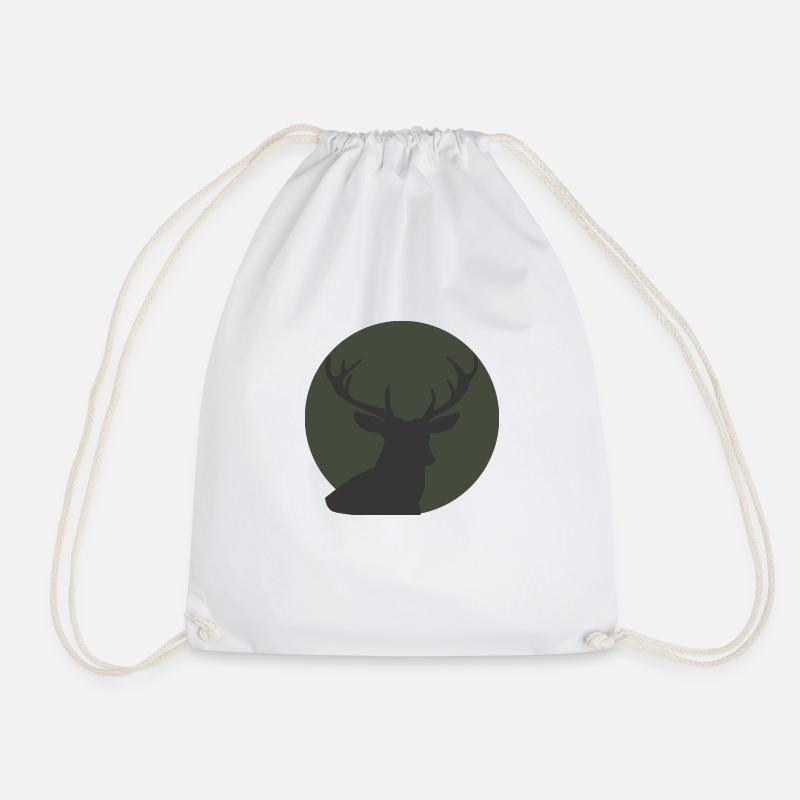 Reindeer Reindeer Reindeer - Drawstring Bag - white