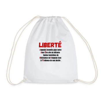 Liberté définition-légende inventée pour notre - Sac de sport léger - blanc - Devant