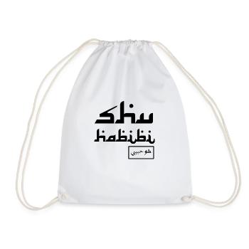 Shu Habibi - Drawstring Bag - white - Front