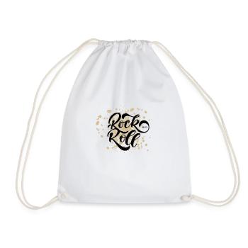 Rock and roll - Drawstring Bag - white - Front