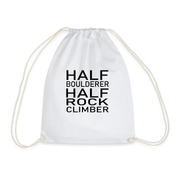 Bouldern Klettern Climbing - Turnbeutel - Weiß - Vorne