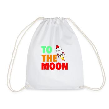 Vers la Lune Crypto chemise Meme Stocks Stonks Reddit - Sac de sport léger - blanc - Devant