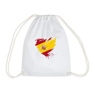 Coeur Corazón Espagne España Barcelone Majorque Porte - Sac de sport léger - blanc - Devant