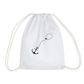 Vol en ballon d’ancre - Sac de sport léger - blanc - Devant