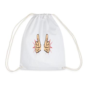 Pouce levé Pouce levé Bravo Éloge - Sac de sport léger - blanc - Devant