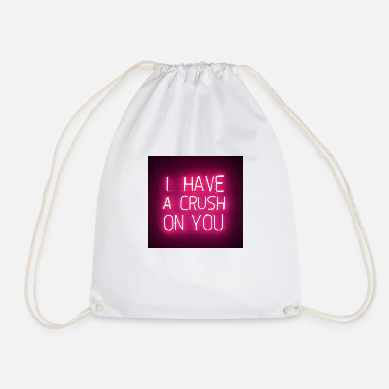 Crush - Drawstring Bag - white