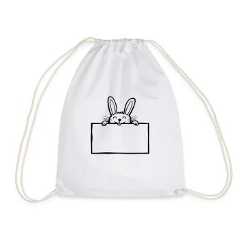 Shield Comic Bunnies - Drawstring Bag - white - Front