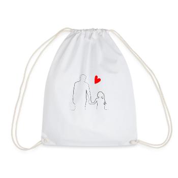 PERE and her DAUGHTER - Drawstring Bag - white - Front