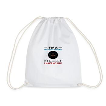 Je suis un étudiant en sciences politiques Je n’ai pas de vie - Sac de sport léger - blanc - Devant