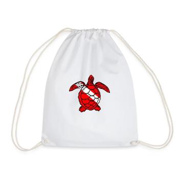 Tortue par Scuba.Style - Sac de sport léger - blanc - Devant