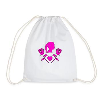 Summer - Drawstring Bag - white - Front