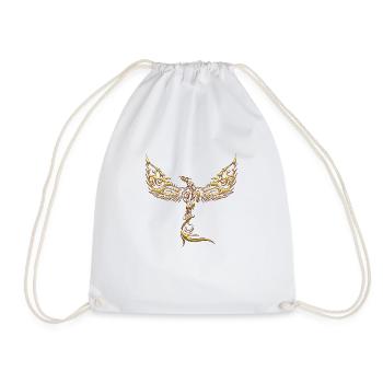 Eagles-Eagles-Eagles-Eagles-Bird-Bird - Drawstring Bag - white - Front