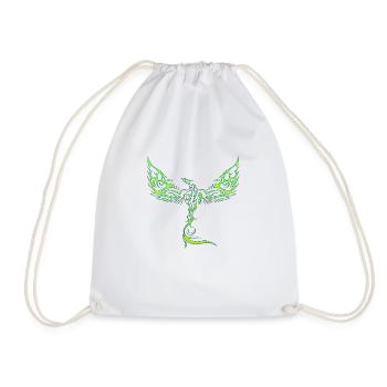 Eagles-Eagles-Eagles-Eagles-Bird-Bird - Drawstring Bag - white - Front