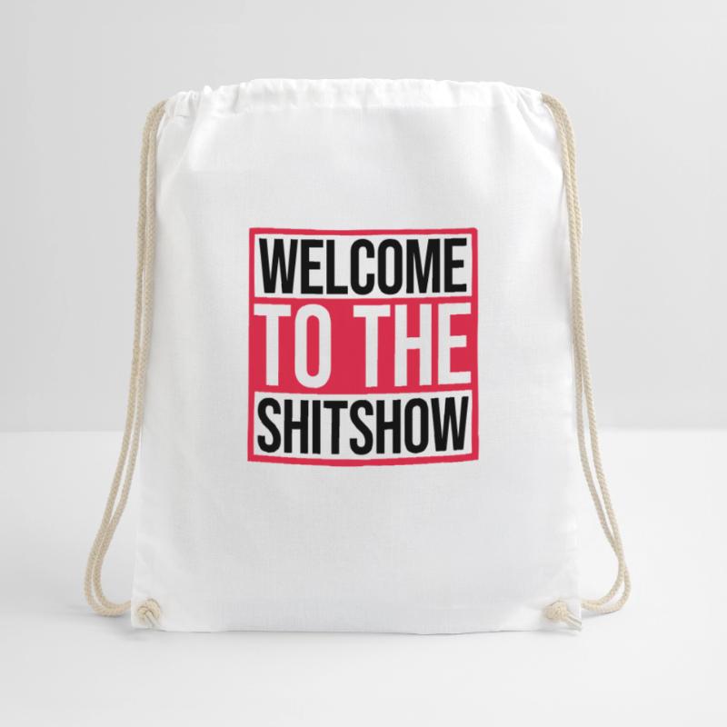Funny saying Shitshow Drawstring Bag