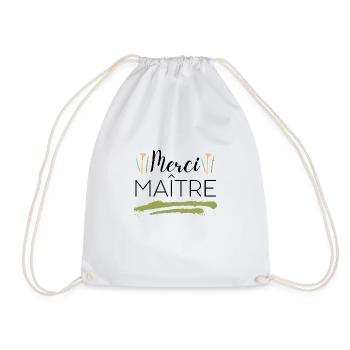 Merci maître - Sac de sport léger - blanc - Devant