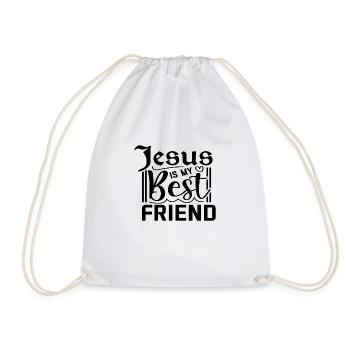 Jesus is my Best Friend - Turnbeutel - Weiß - Vorne
