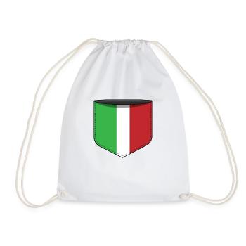 Pocket Italien - Turnbeutel - Weiß - Vorne
