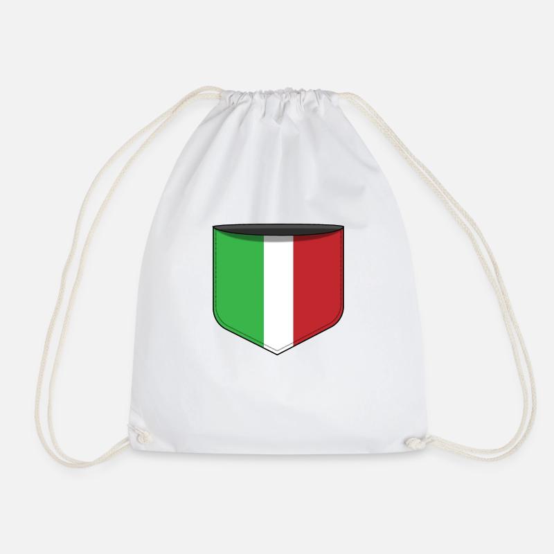 Pocket Italien - Turnbeutel - Weiß