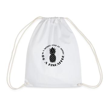 Dans un monde plein de pommes, soyez un ananas - Sac de sport léger - blanc - Devant