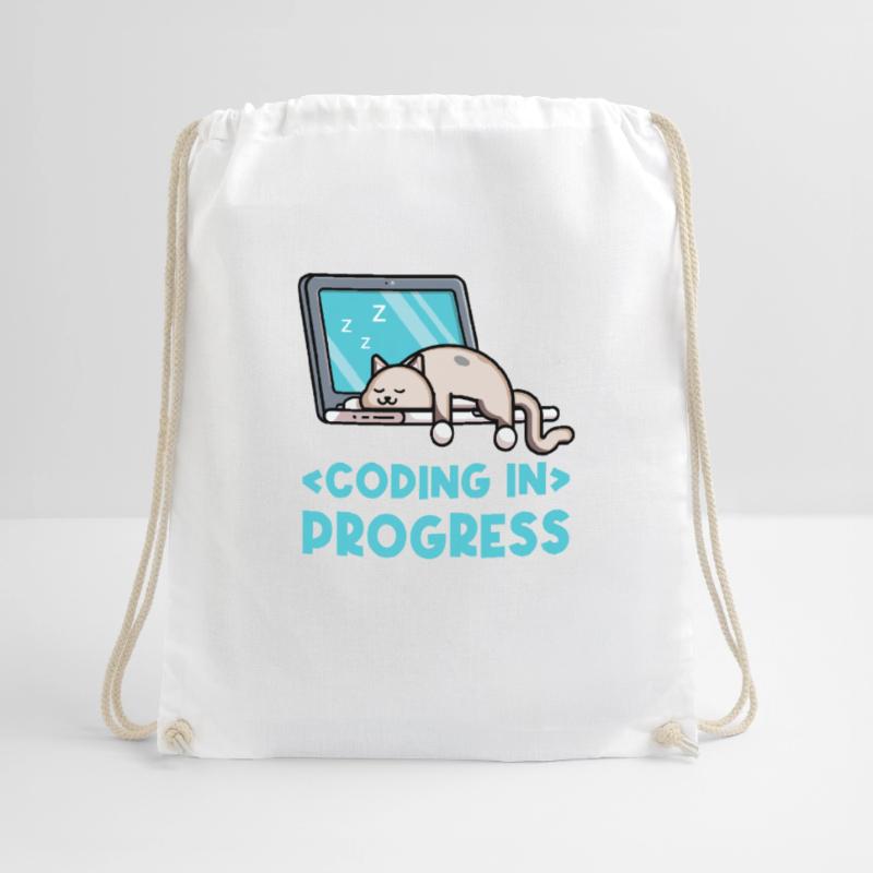 Coding In Progress Coder Programmer Computer Nerd Turnbeutel