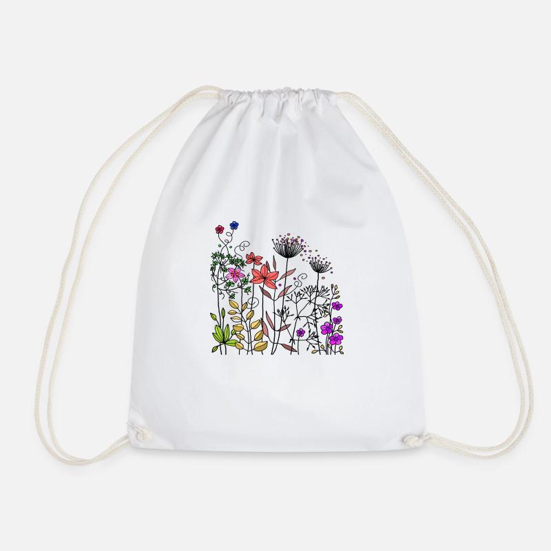 Fleur - Sac de sport léger - blanc
