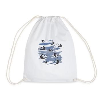 Oiseaux - Sac de sport léger - blanc - Devant