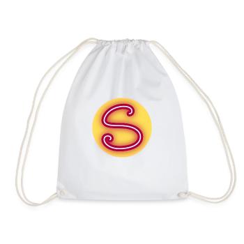 Lettre S géante prénom naissance anniversaire - Sac de sport léger - blanc - Devant