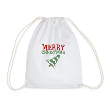 Merry christmas - Turnbeutel - Weiß - Vorne
