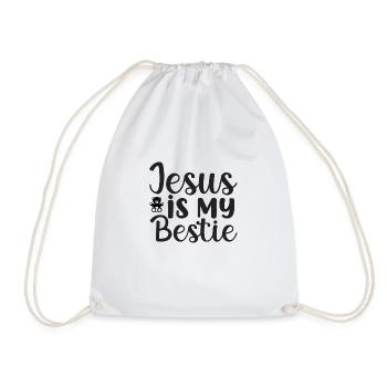 Jesus is my Bestie - Turnbeutel - Weiß - Vorne