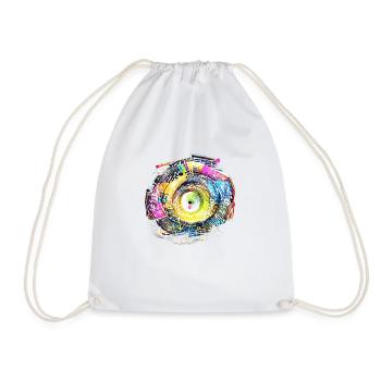 Music Circle - Drawstring Bag - white - Front