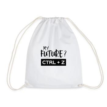 MY FUTURE ? CTRL + Z (mon avenir) humour H/F - Sac de sport léger - blanc - Devant